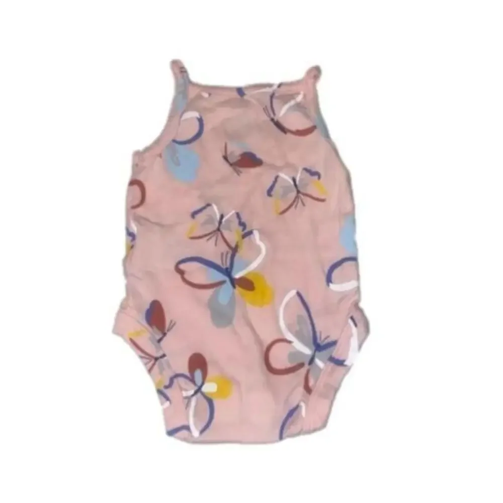 ⭐️3/$20 Baby Girl Carter's Pink Butterfly Onesie 3M